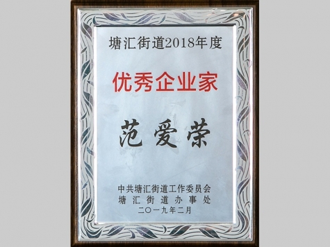 塘匯街道2018年度優秀企業家